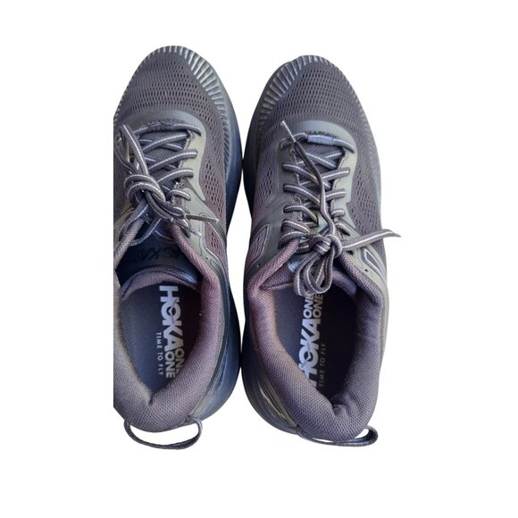 Hoka One One Bondi 7 Mens Running Shoes Size 10 Black Mesh Lightweight - Picture 8 of 12